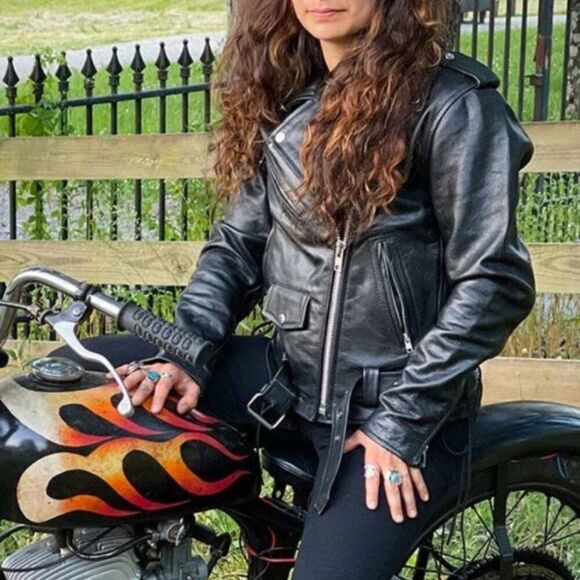 Milwaukee Leather LKL2700 Womens Classic Black Premium Leather Motorcycle Jacket - Picture 13 of 15